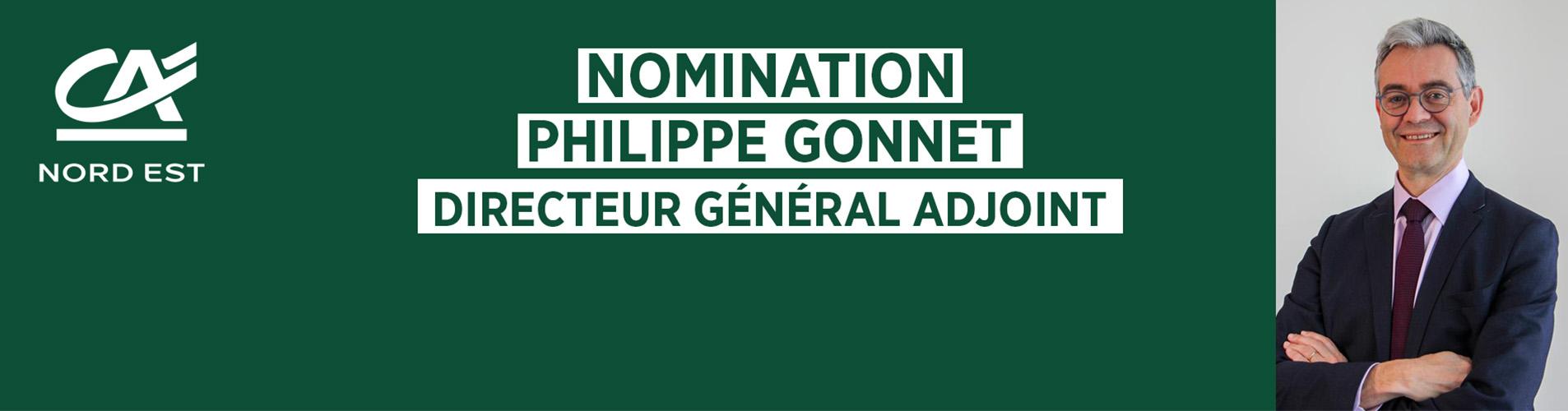 Philippe Gonnet, nommé directeur général adjoint du Crédit Agricole du Nord Est